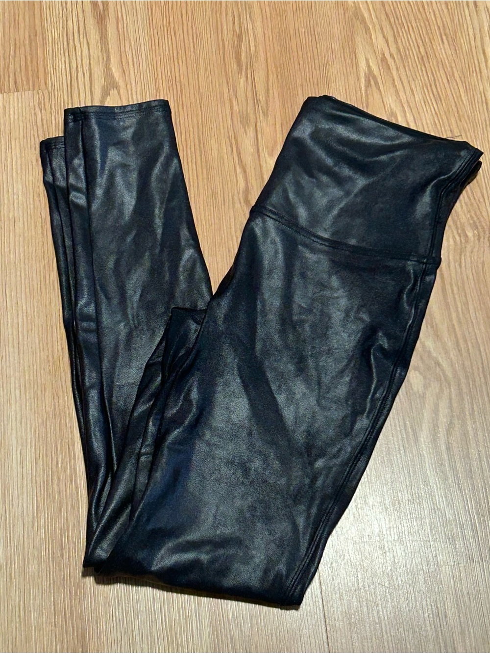 Spanx Faux Leather Leggings Black Size Large Women’s